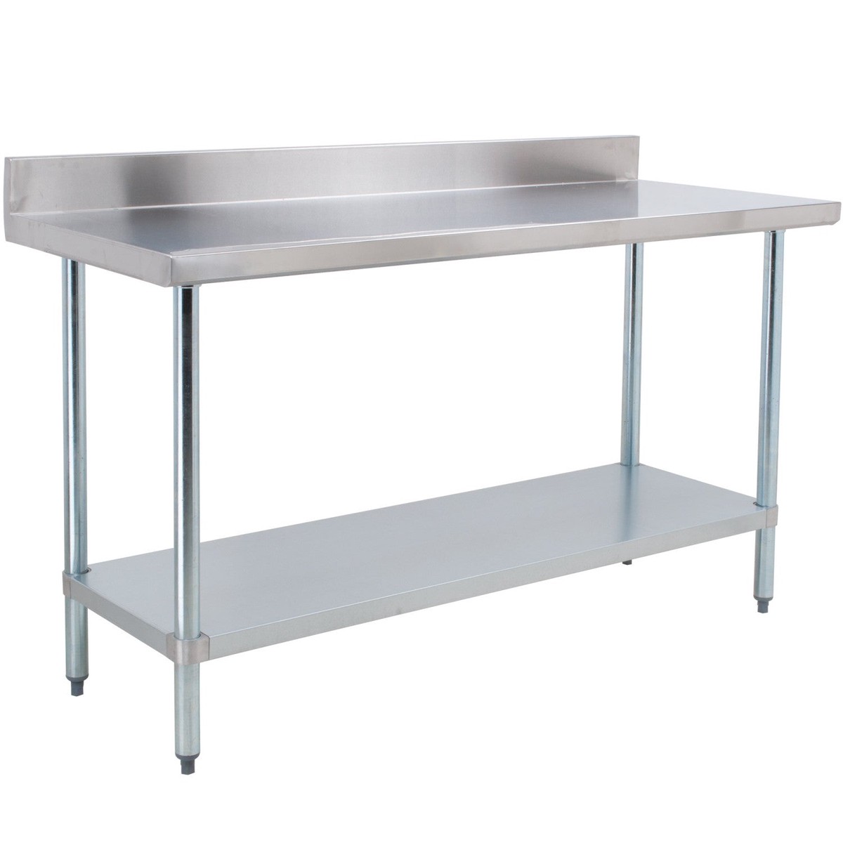 B GRADE Commercial Stainless Steel Work Table Bottom shelf Upstand 2100x600x900mm | WT60210GB B GRADE