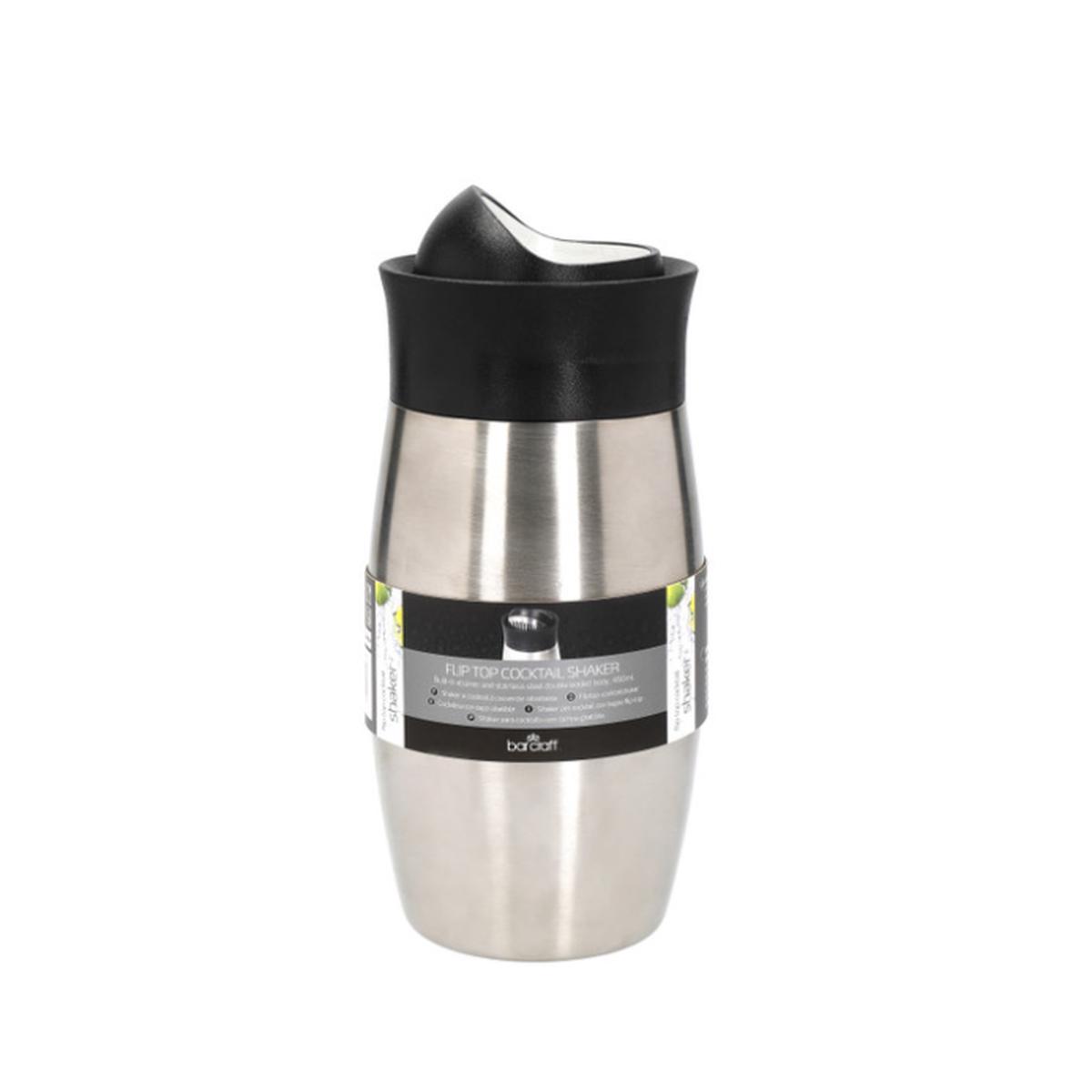 Barcraft Flip Top Cocktail Shaker