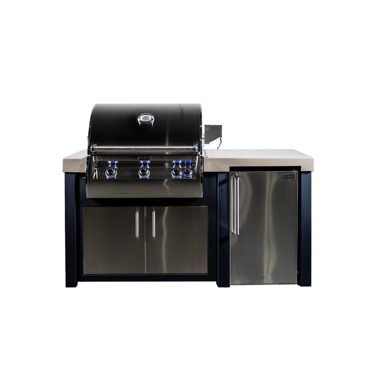 BBQ Authority 71″ Outdoor Island with Refrigerator and FireMagic Echelon E660I