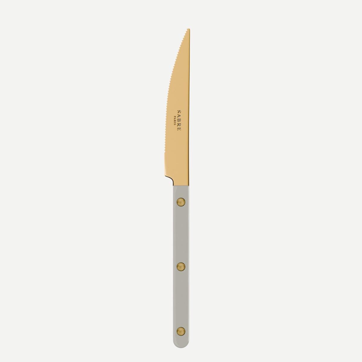 Bistrot Gold color Solid, Grey – Dinner knife