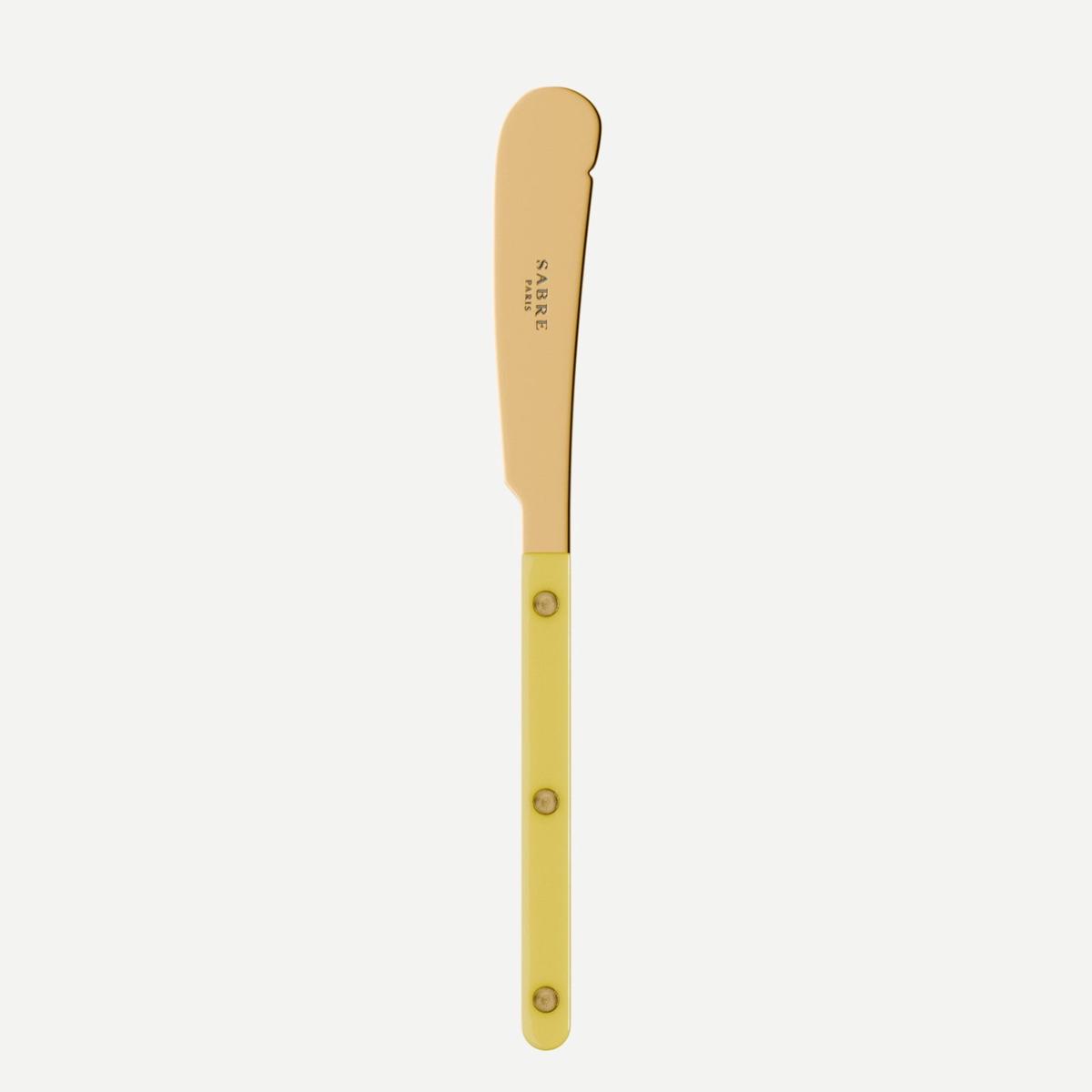 Bistrot Gold color Solid, Yellow – Butter knife