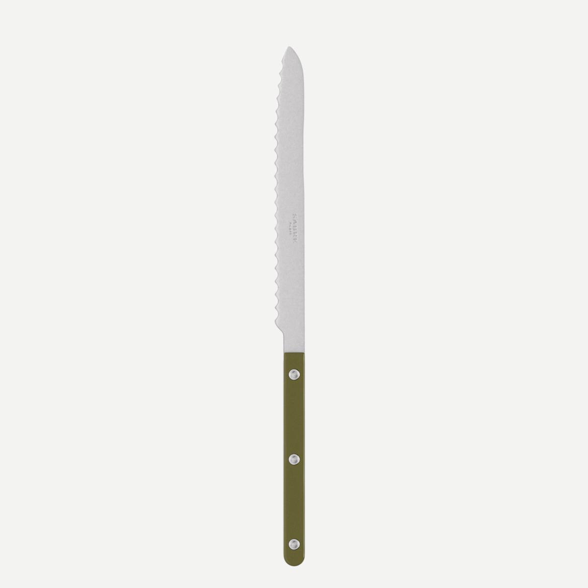 Bistrot Vintage Solid, Green fern – Bread knife