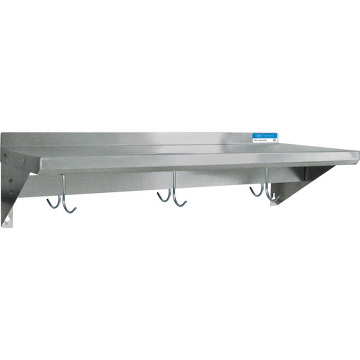 BKWS-1284-PR | 84′ | Overshelf, Wall-Mounted with Pot Rack