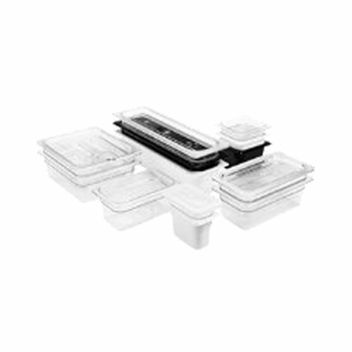 Cambro 32CW135 Camwear 2.5 Qt. Food Pan, Polycarbonate, Clear, NSF