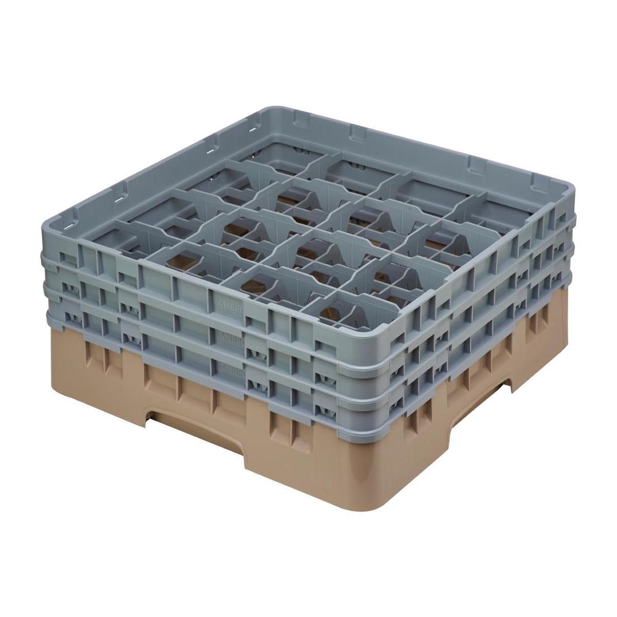 Cambro Camrack Beige 16 Compartments Max Glass Height 174mm – DE783