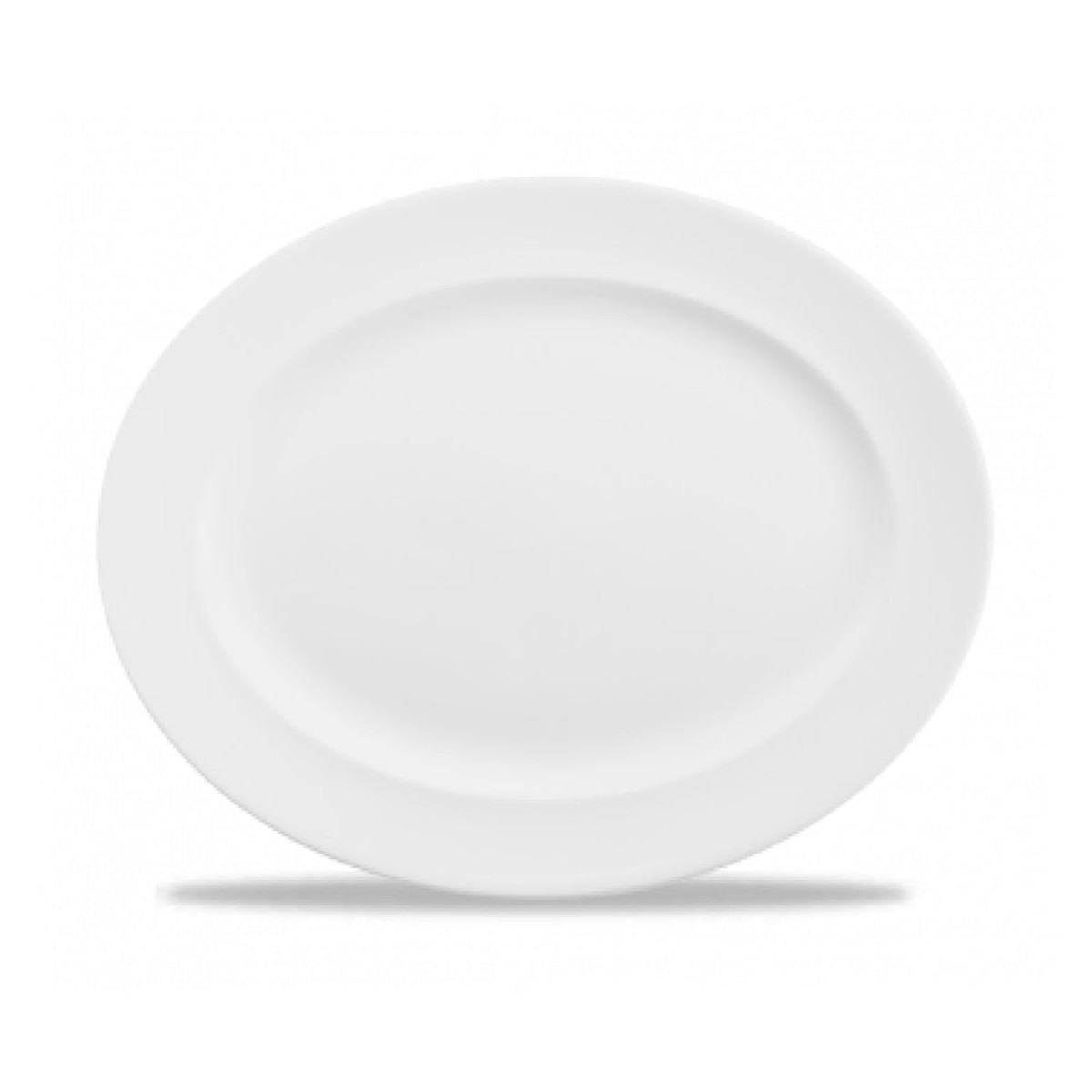 Churchill 14.3″ X 11.5″ Super Vitrified Classic Oval Rimmed Platter – 6/Case – WH RD141