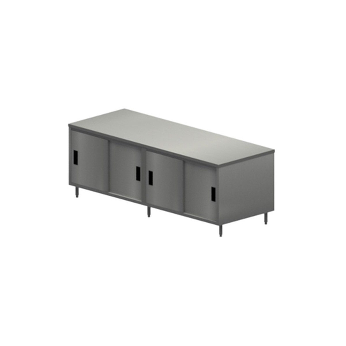 CST-30120S | 120′ | Work Table, Cabinet Base Sliding Doors