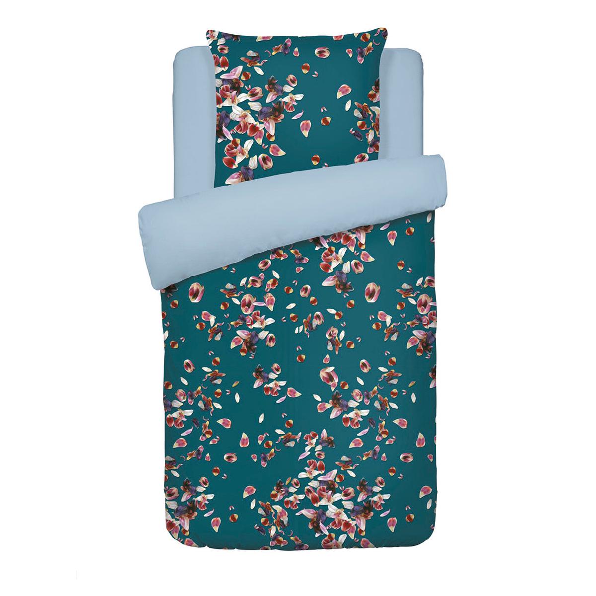 Duvet cover + pillowcase(s) cotton satin – Aurore Green – 140 x 200 cm + 63 x 63 cm