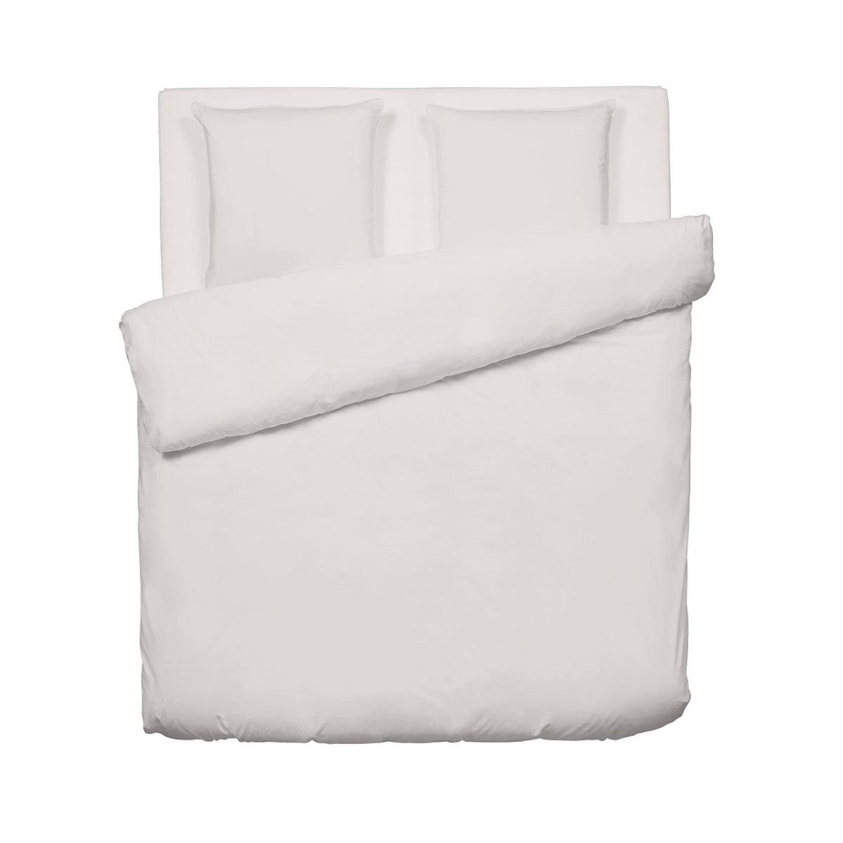 Duvet covers + pillowcase(s) cotton satin – Taupe – 260 x 240 cm + 2 x (63 x 63 cm)