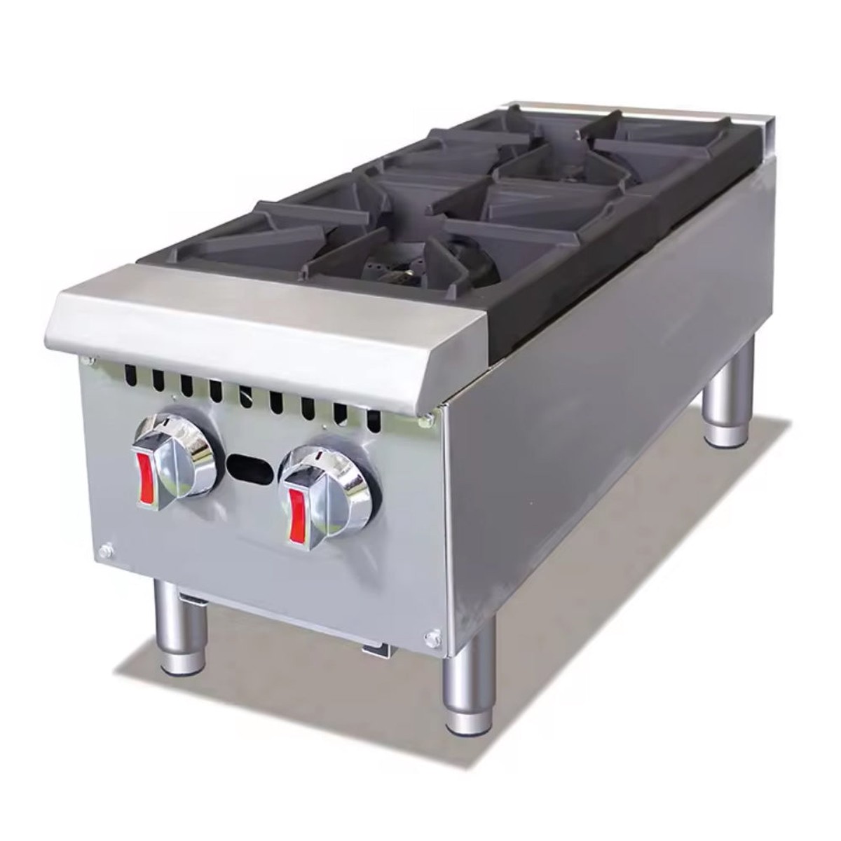 EconoCold 12″ Gas 2-Burner Countertop Hot Plate – 64,000 BTU – HP-2