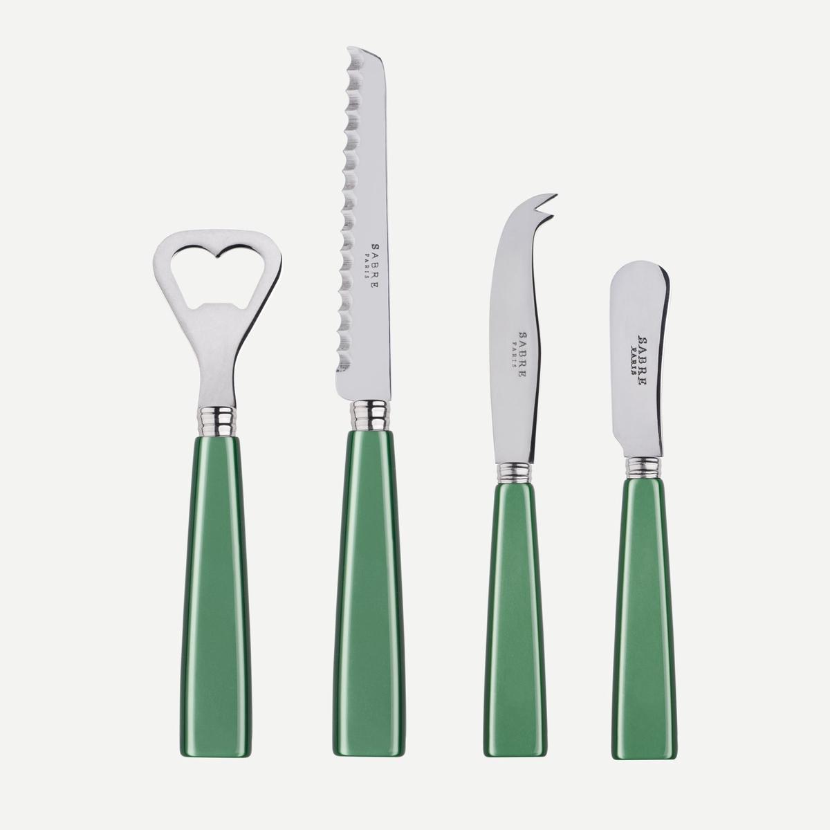 Icne, Garden green – Aperitif set