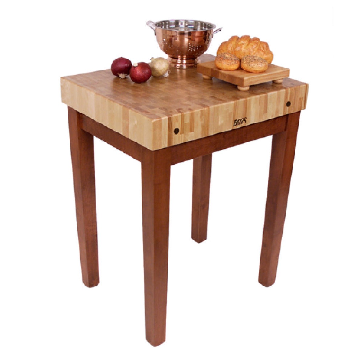 John Boos CU-CB3024 30 Inch Butcher Block Unit End Grain Maple Oil Finish