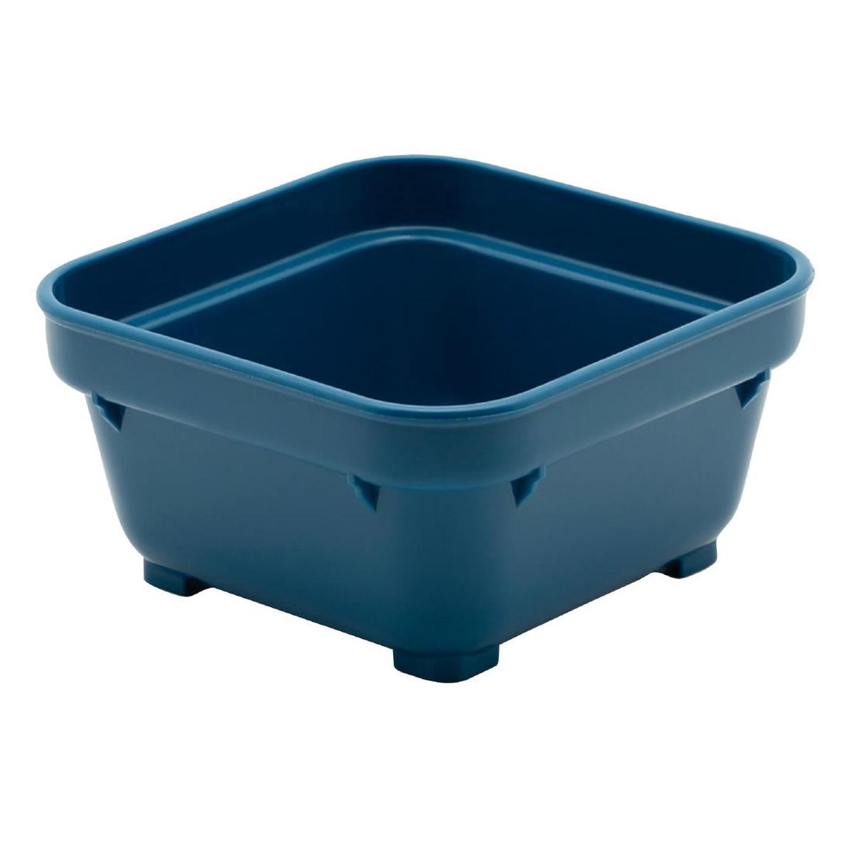 KH Square Bowl 100mm Blue Pp (12 Pack) (Pack of 12) PAS-FZ171