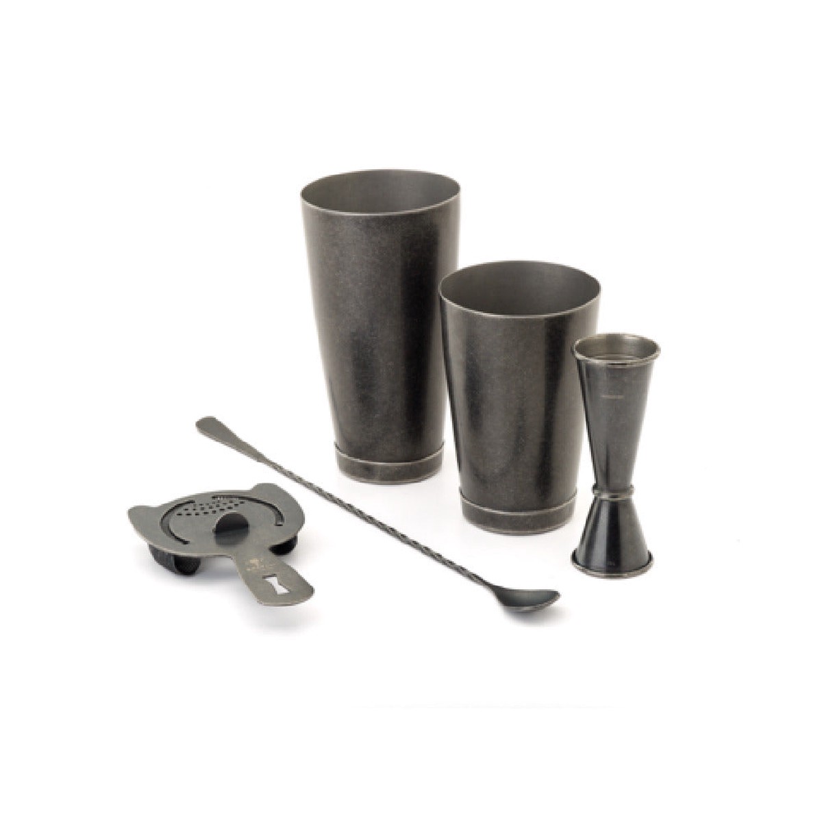 Mercer Culinary M37101VBK 5-piece Bar Accessory Set with Stainless Steel Core Black Finish