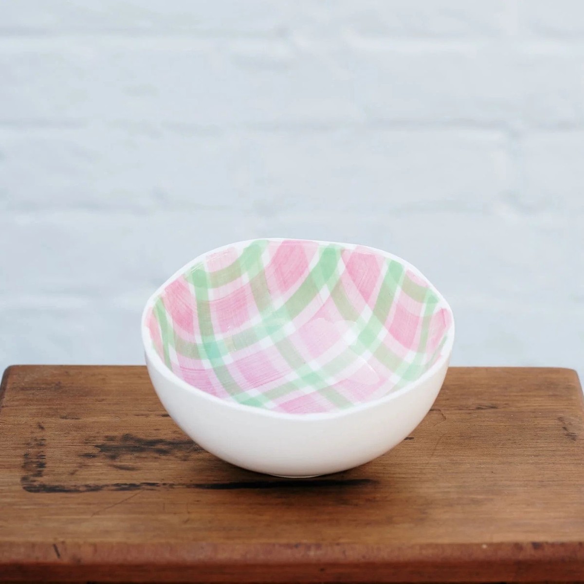 Noss & Co Medium Bowl – Mint Green & Pink