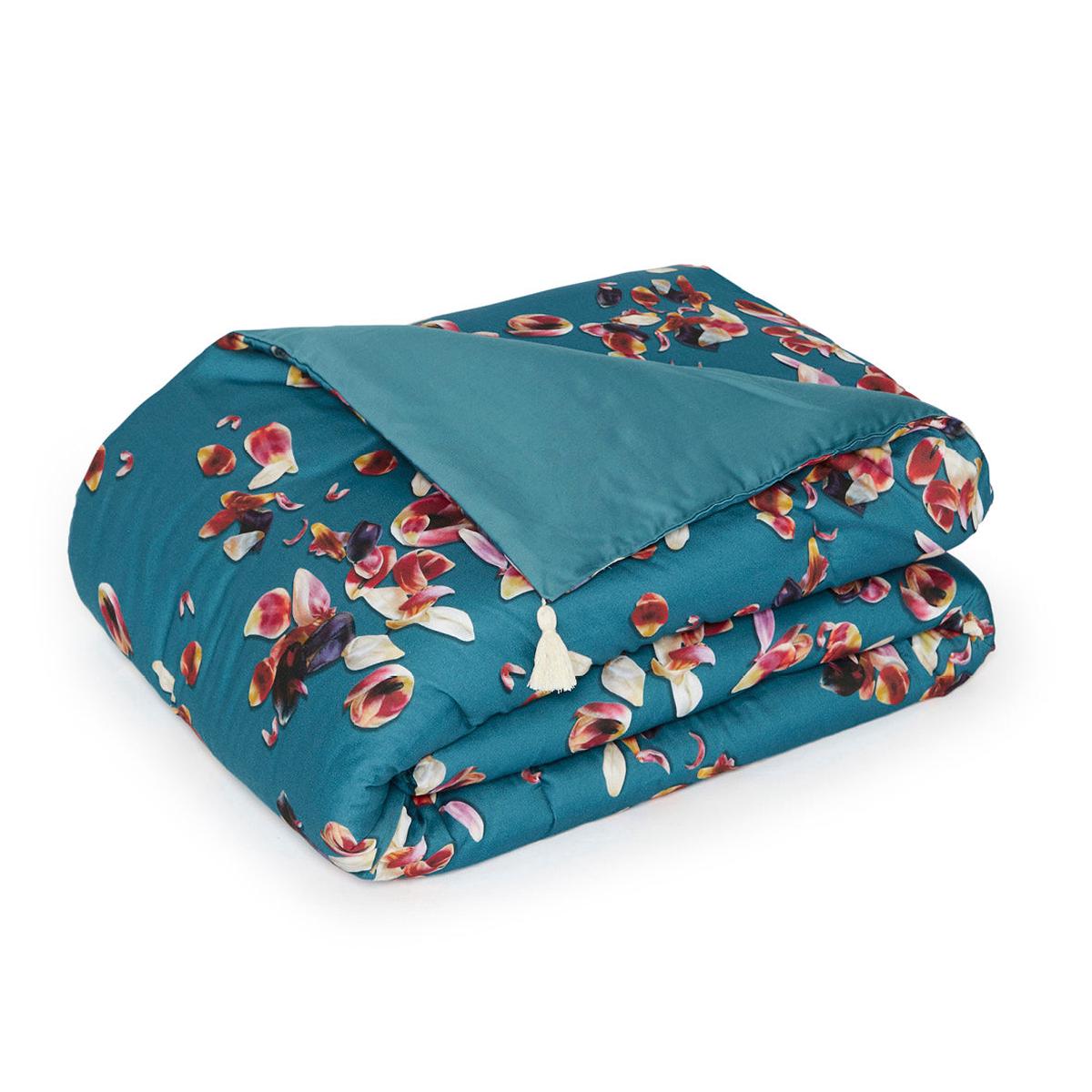 Quilt with tassels – Aurore Dark green