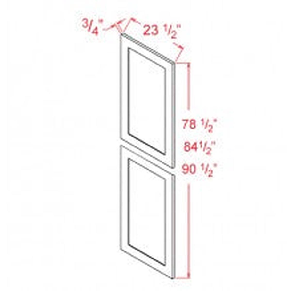 Shaker Ivy 23-1/2″ W x 90-1/2″ H Tall Decorative End Panel