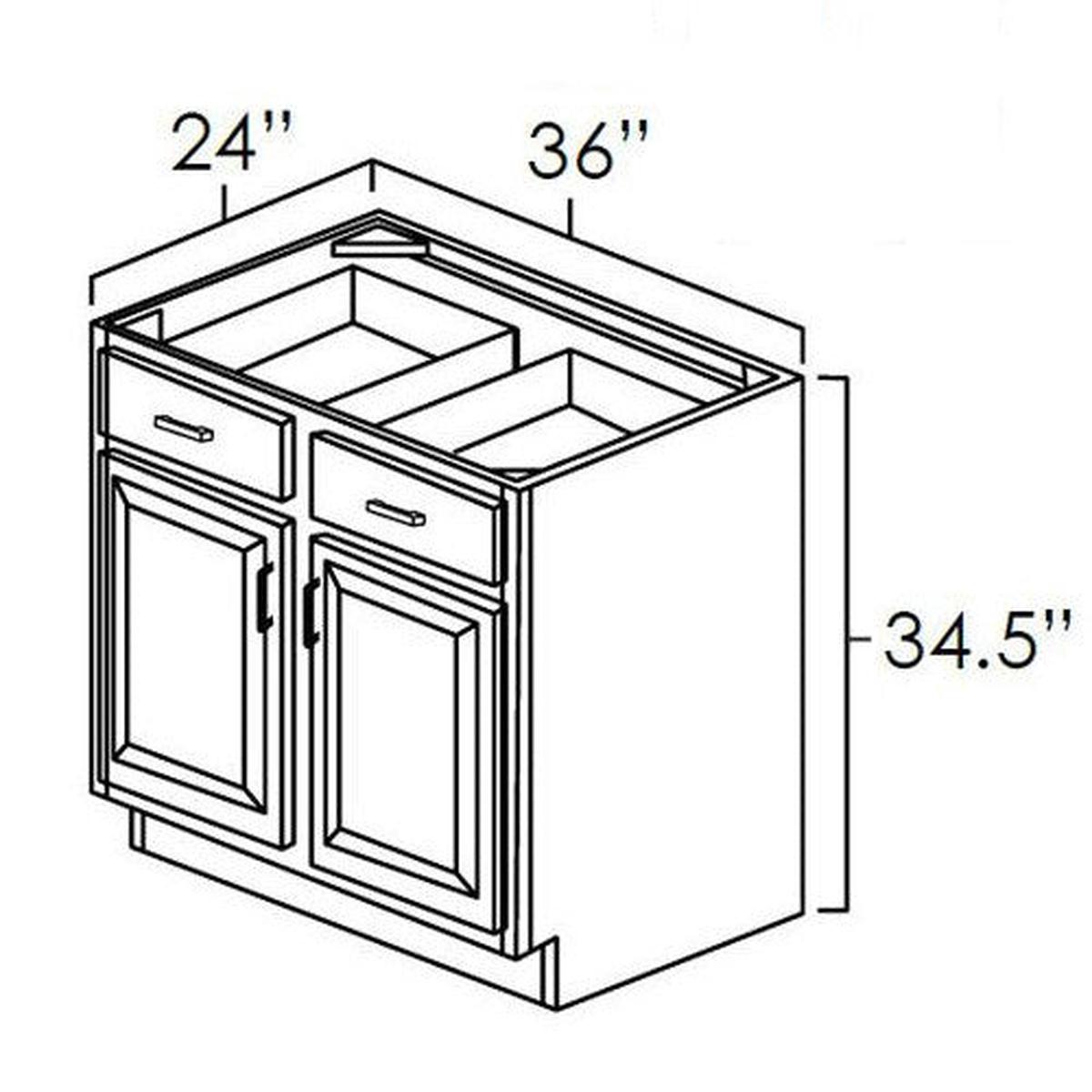 Soda 36″ Base Cabinet Pre-Assembled