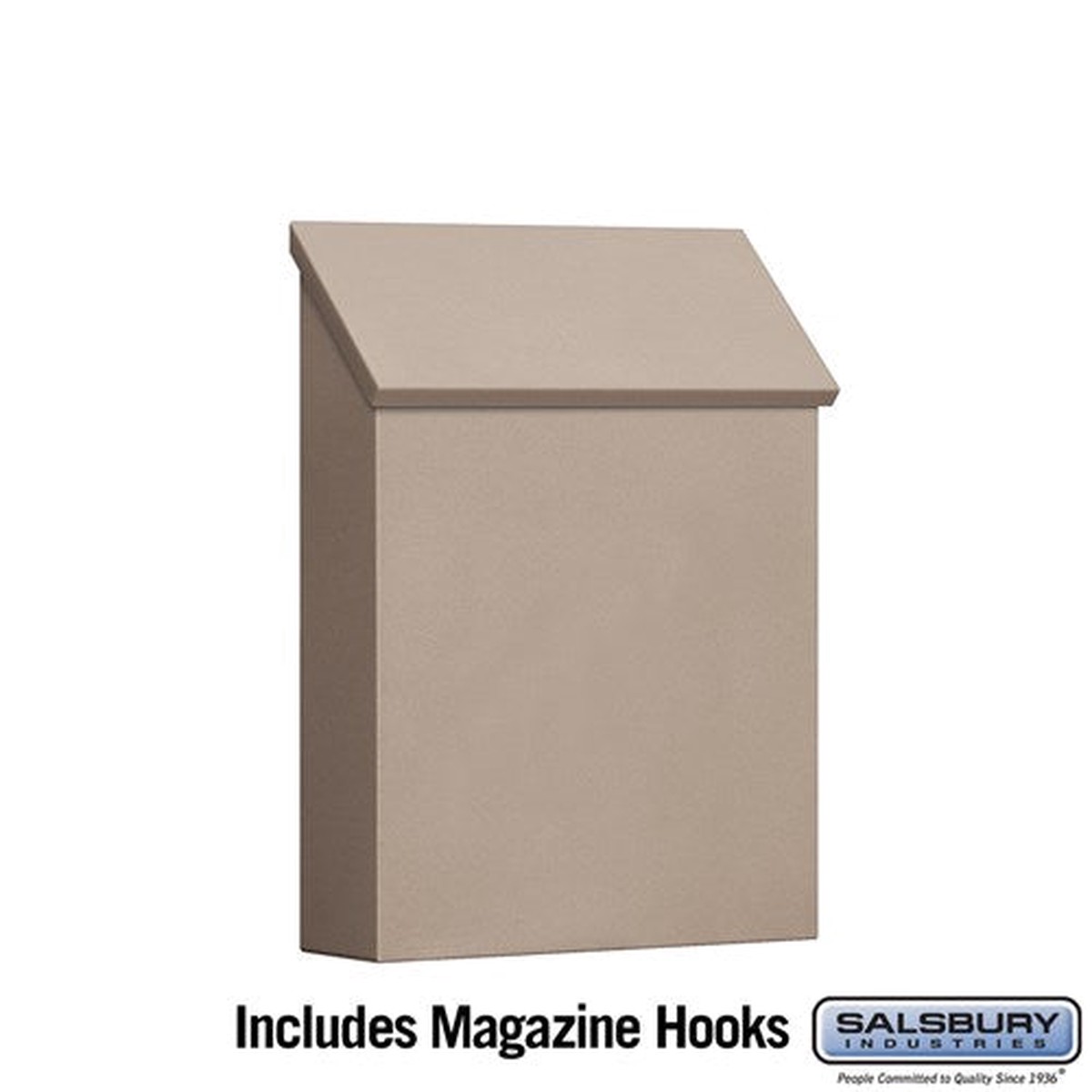 Traditional Vertical Wall Mounted Mailbox – Beige