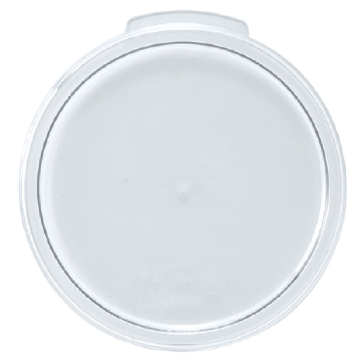 Winco PTRC-68C 9 Inch Translucent Round Cover for 6 to 8 Quart Containers