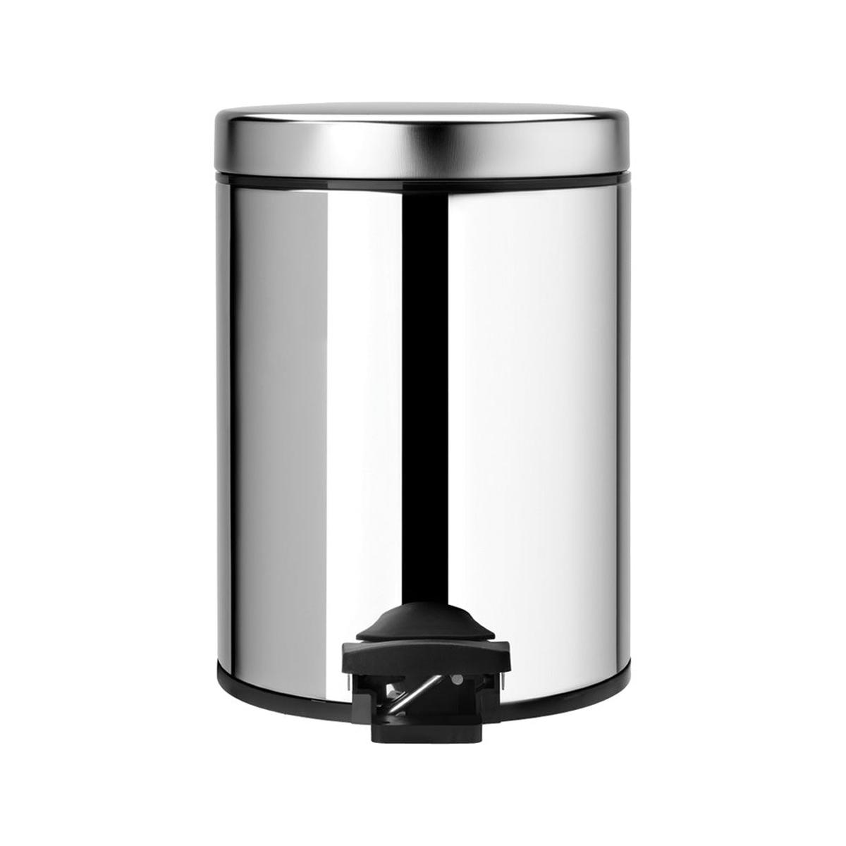 5 Litre Pedal Bin – Brilliant Steel