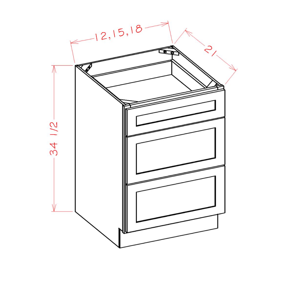 Casselberry Antique White 12″ Vanity Drawer Base Pre-Assembled