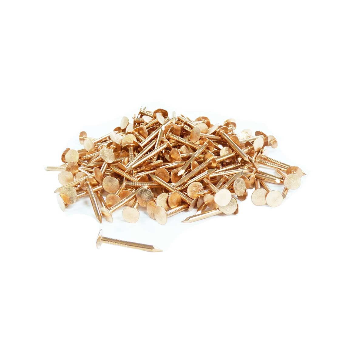 Copper Roofing Nails, 1-1/4 in, 5 lb Box