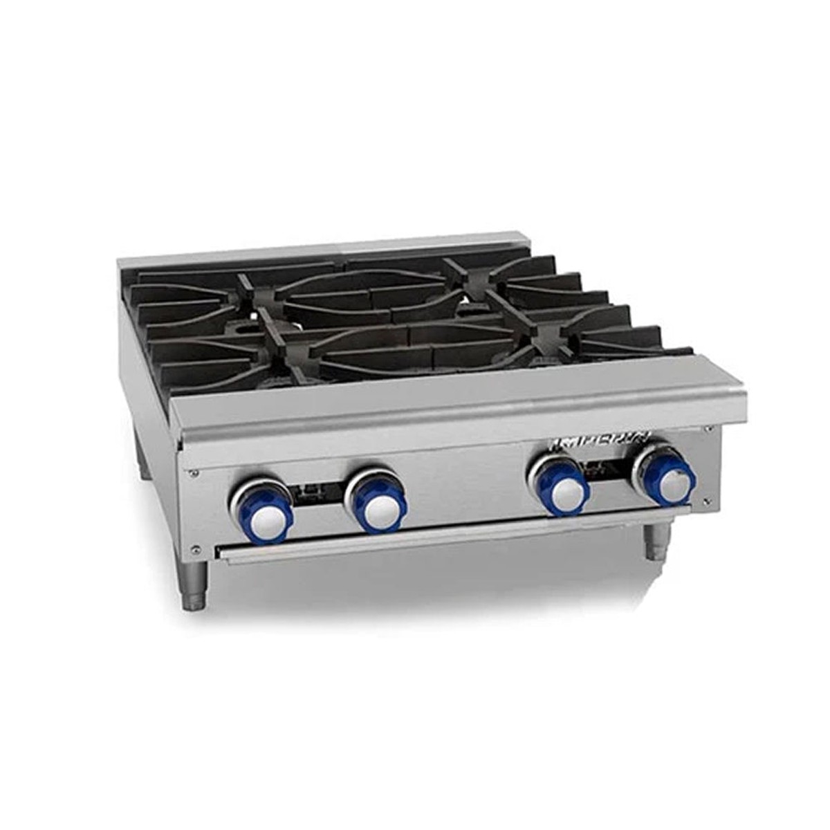 Imperial IHPA-4-24 24″ Gas 4-Burner Countertop Hot Plate – 128,000 BTU