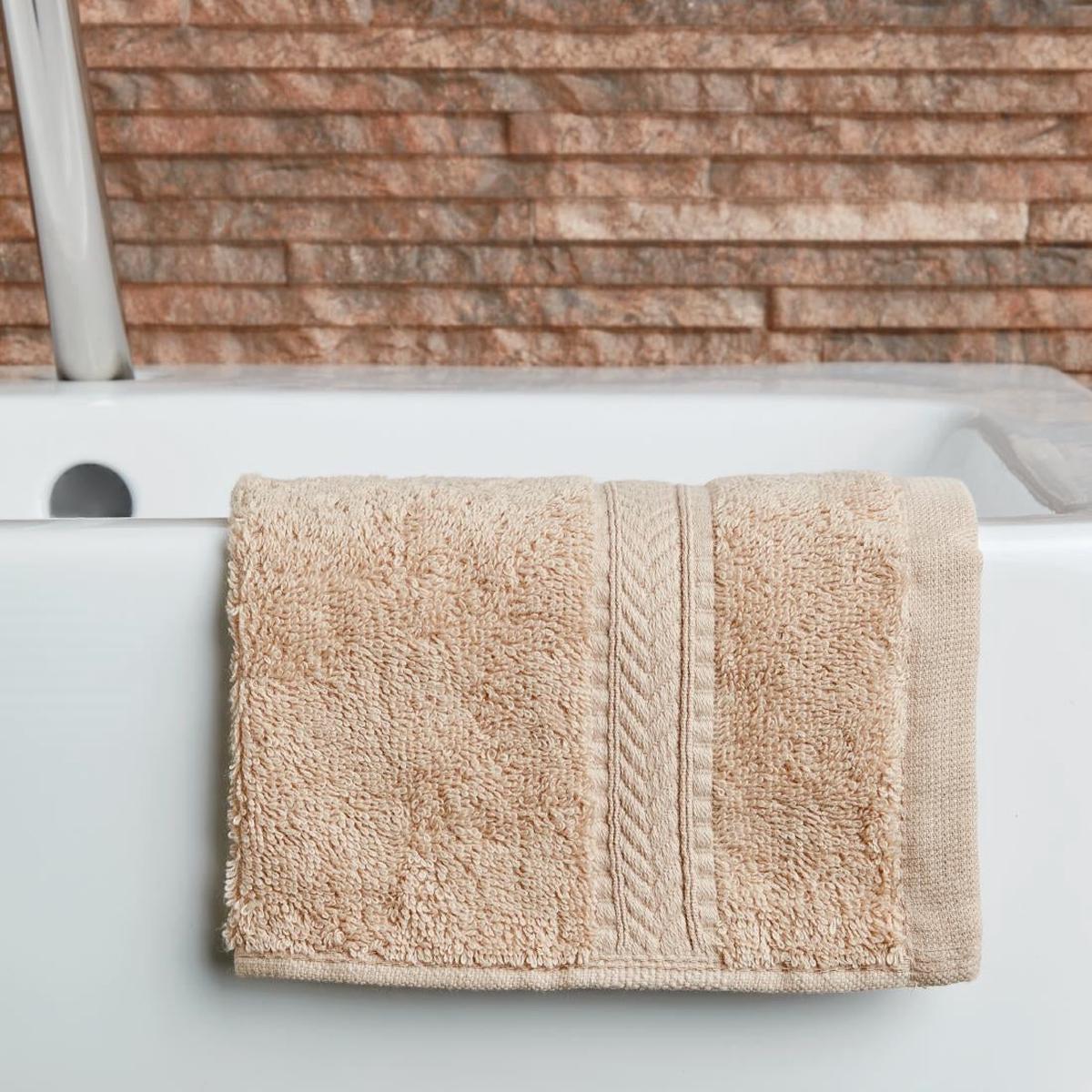 Mitre Essentials Nova Face Cloth Beige (Pack of 10) – HB624