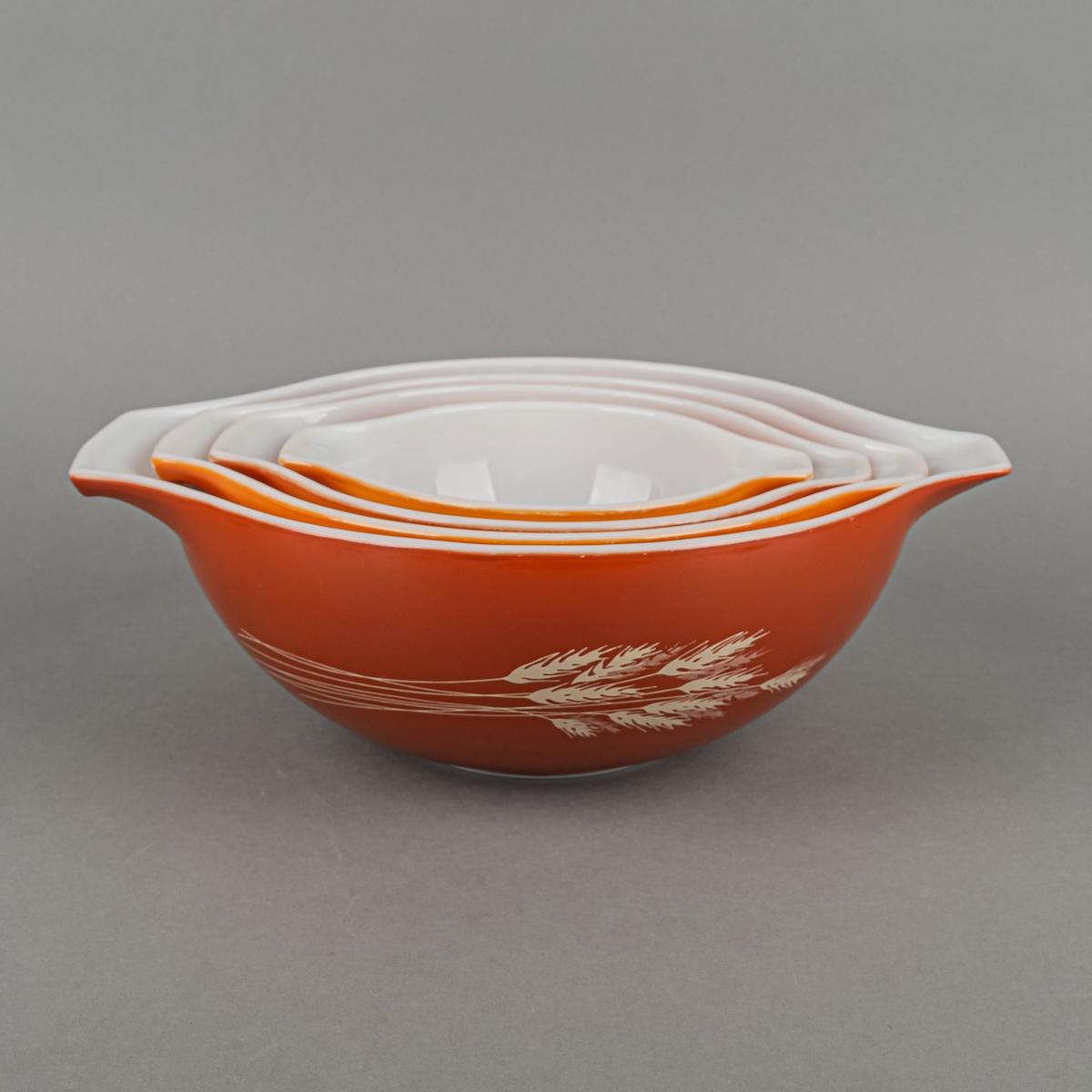 PYREX Autumn Harvest Cinderella Mixing Bowl Set Of 4