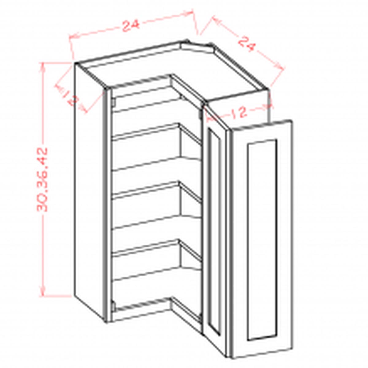 Shaker Dove 24″ W x 30″ H Wall Easy Reach Pre-Assembled