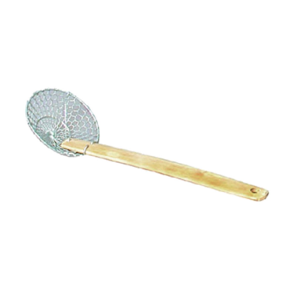 Town 42614 4 Inch Diameter Skimmer Round Coarse Mesh Bamboo Handle