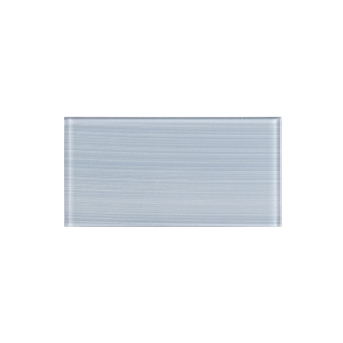 WS Tiles EZ-Tach Soft Gray 3-in x 6-in Hand-painted Glass Peel and stick Wall Tile