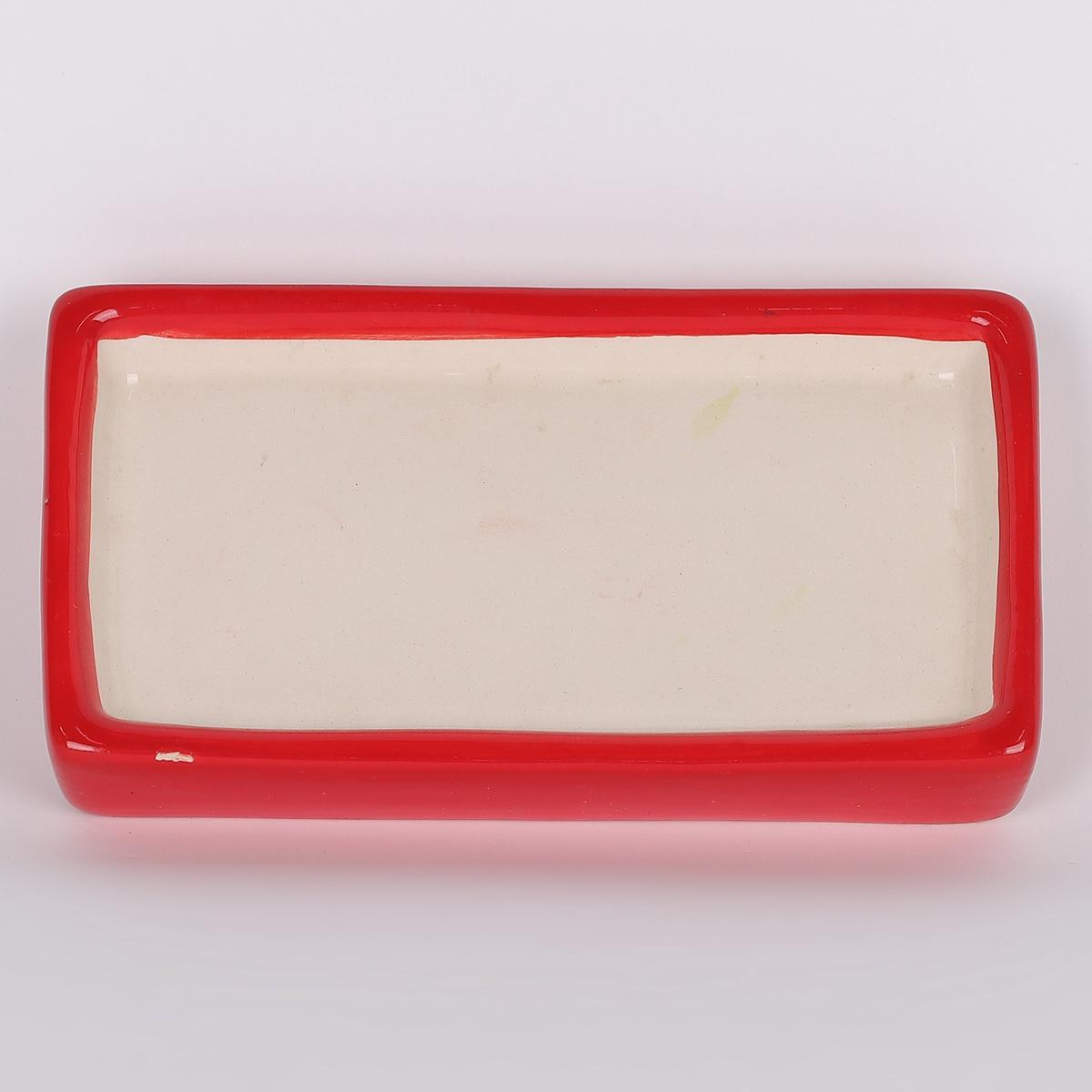4 X 2.25 X 0.75″H CERAMIC PLATE DECOR