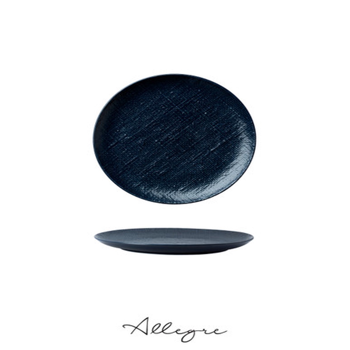 7 in. Dessert/ Cake Plate – Knit Navy Blue