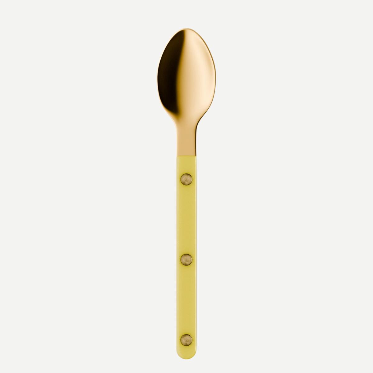 Bistrot Gold color Solid, Yellow – Espresso spoon