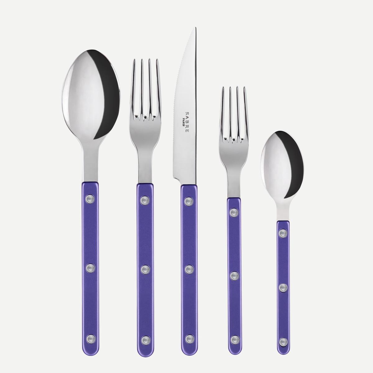 Bistrot Pearly, Purple – 20 pieces cutlery set