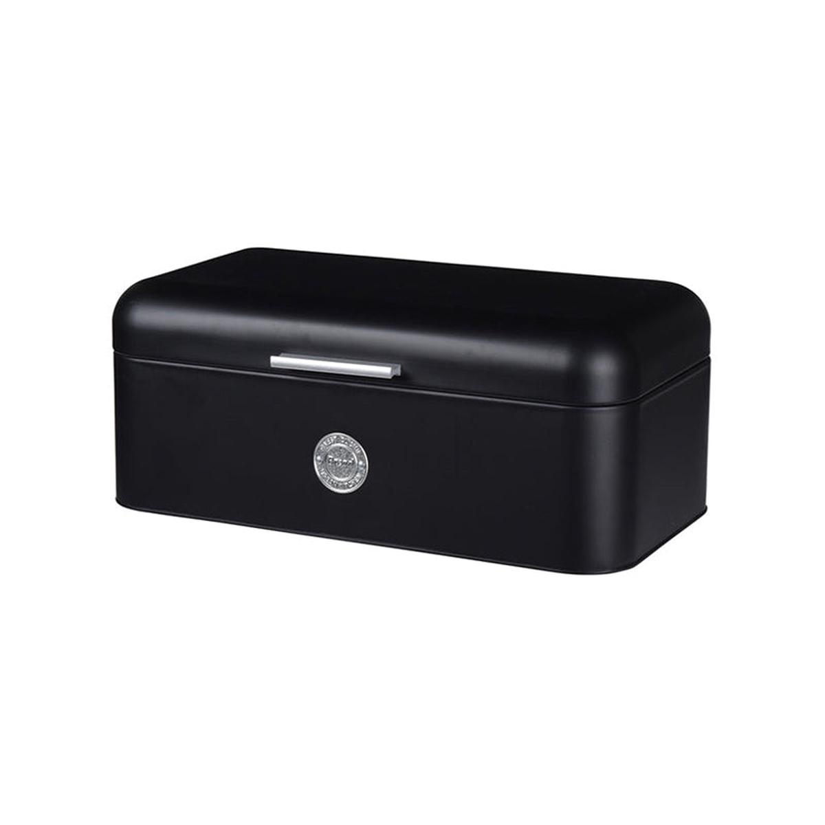 Bread Bin Metal Black