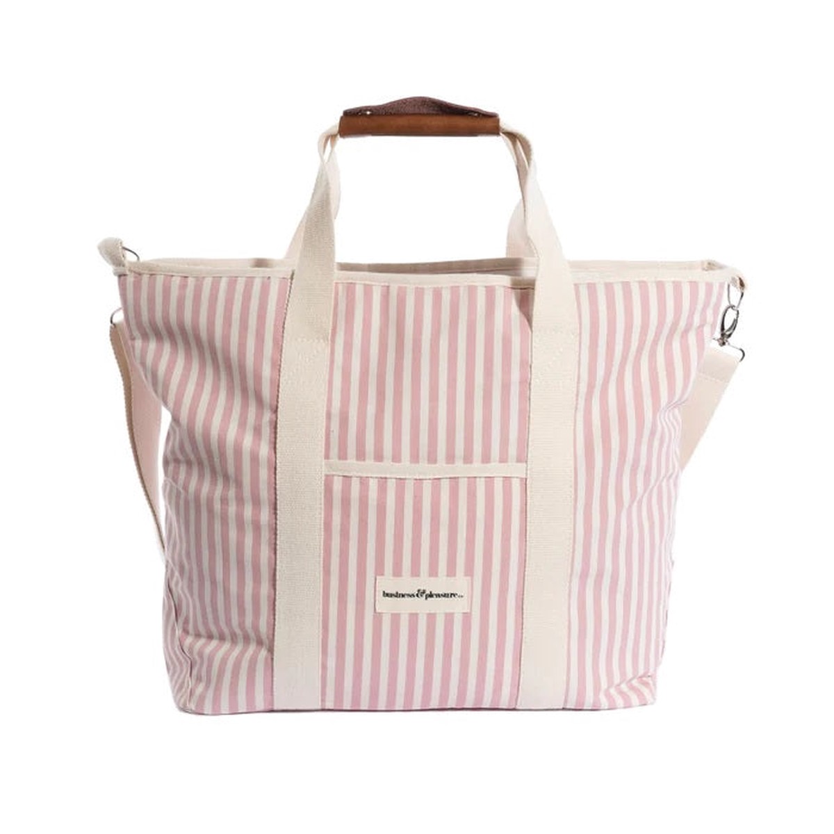 Business & Pleasure Co The Cooler Tote – Laurens Pink Stripe