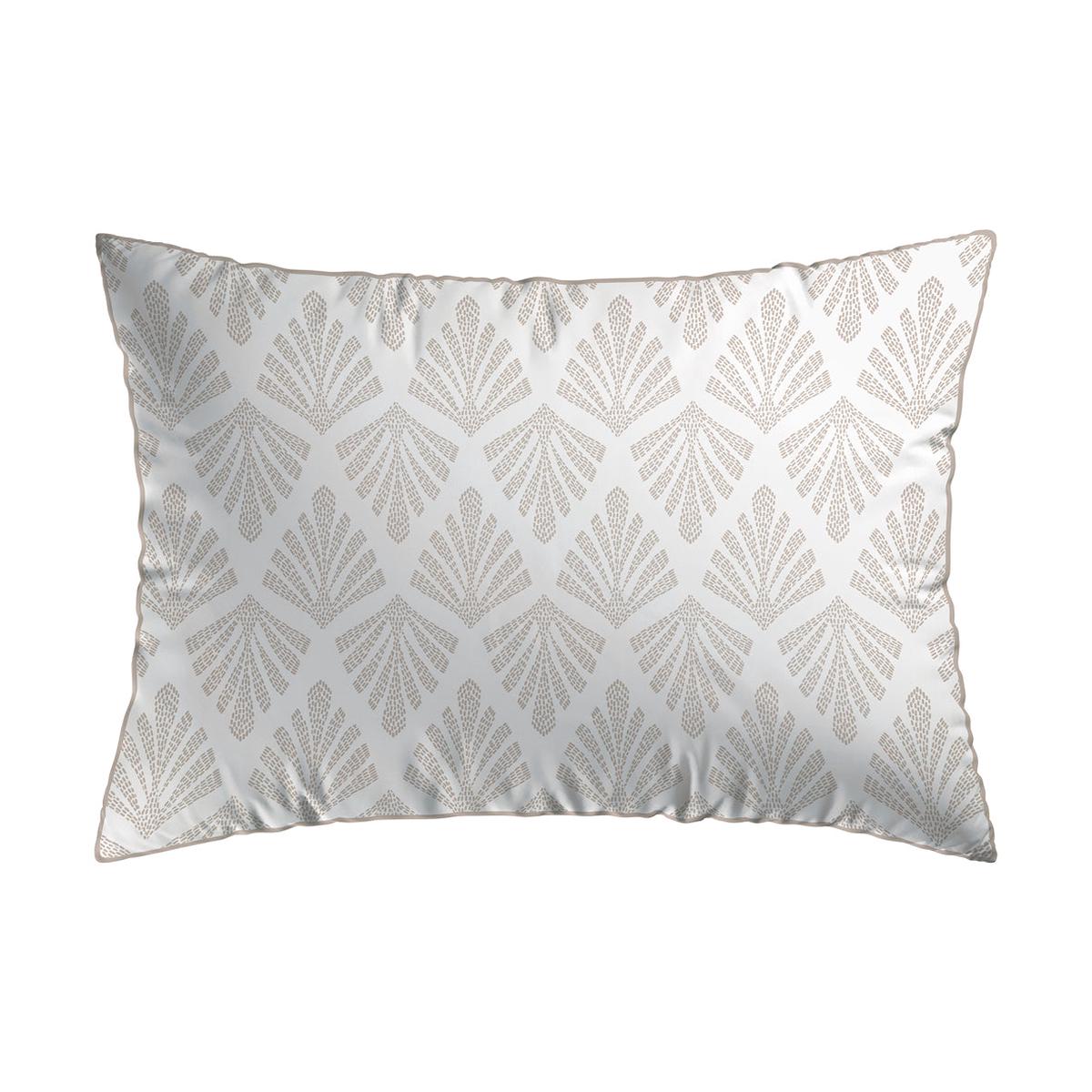 Pillowcase(s) cotton satin – Vibrance vgtale White / White – 2 x (50 x 70 cm)