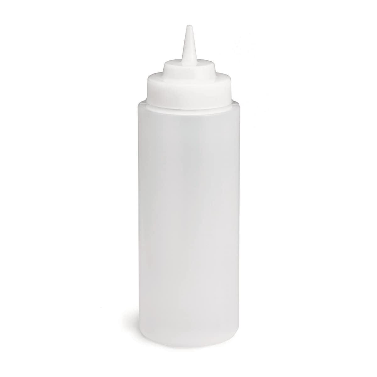 TableCraft Clear Wide Mouth Sauce Bottle 32oz – Each