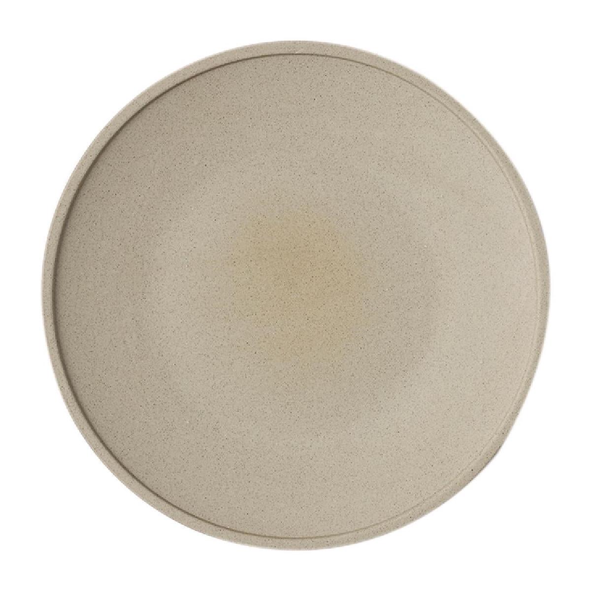 Tablekraft Soho Round Plates Stone 255mm (4 Pack) PAS-FL376