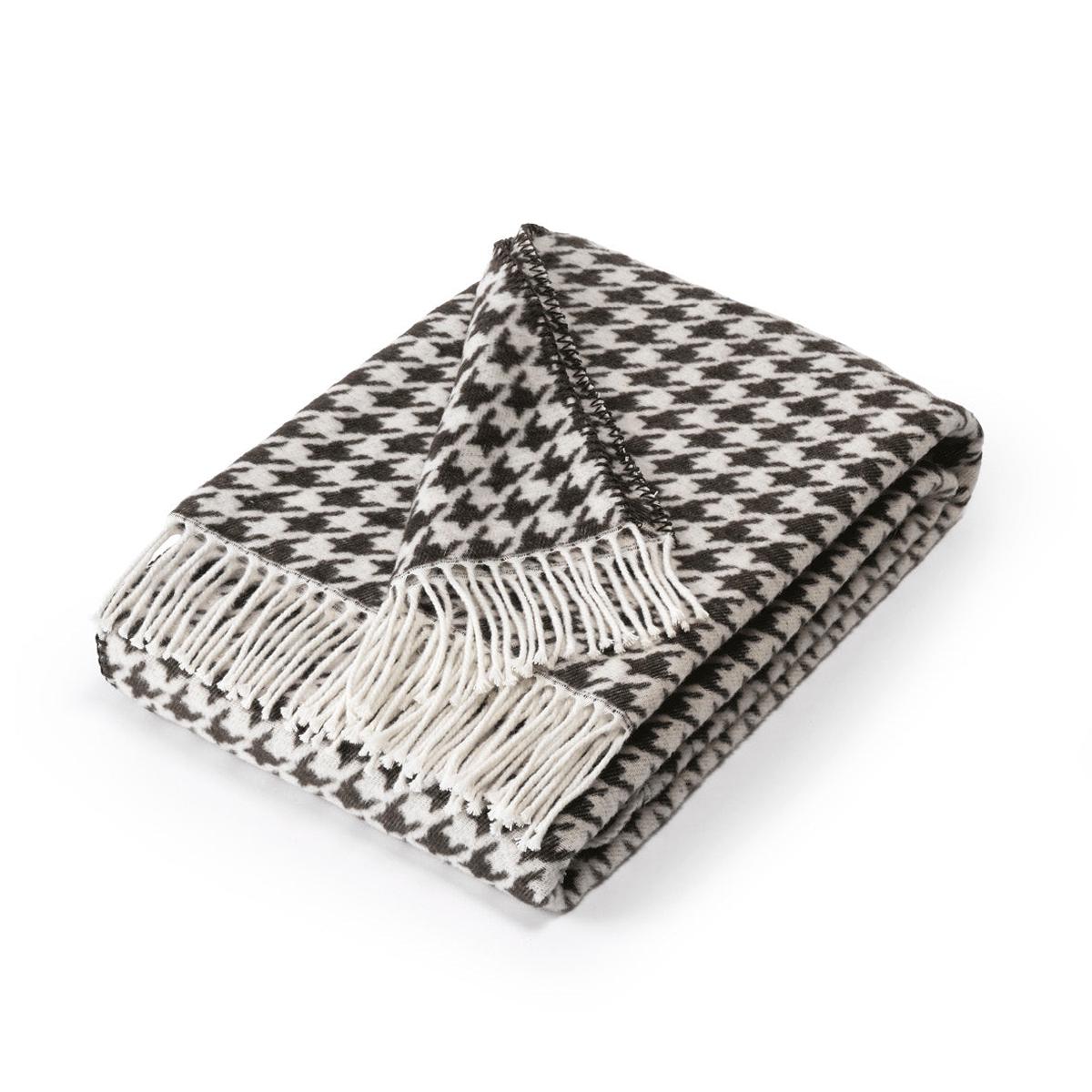 Woven plaid – Pied de Poule Black / White