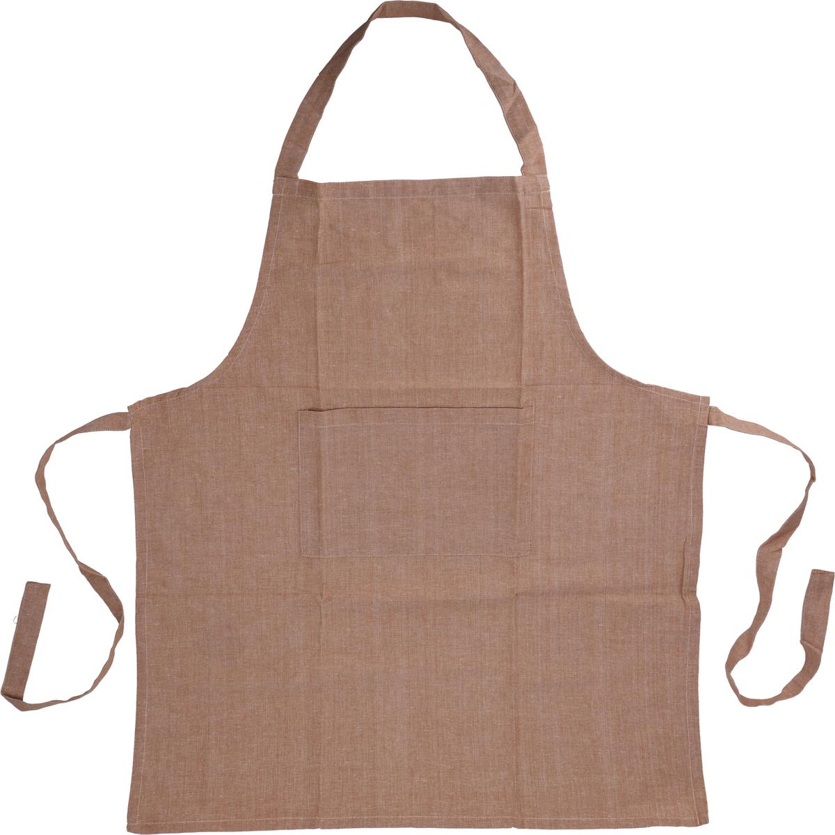 Apron Cotton Plain 84x60cm Sand A