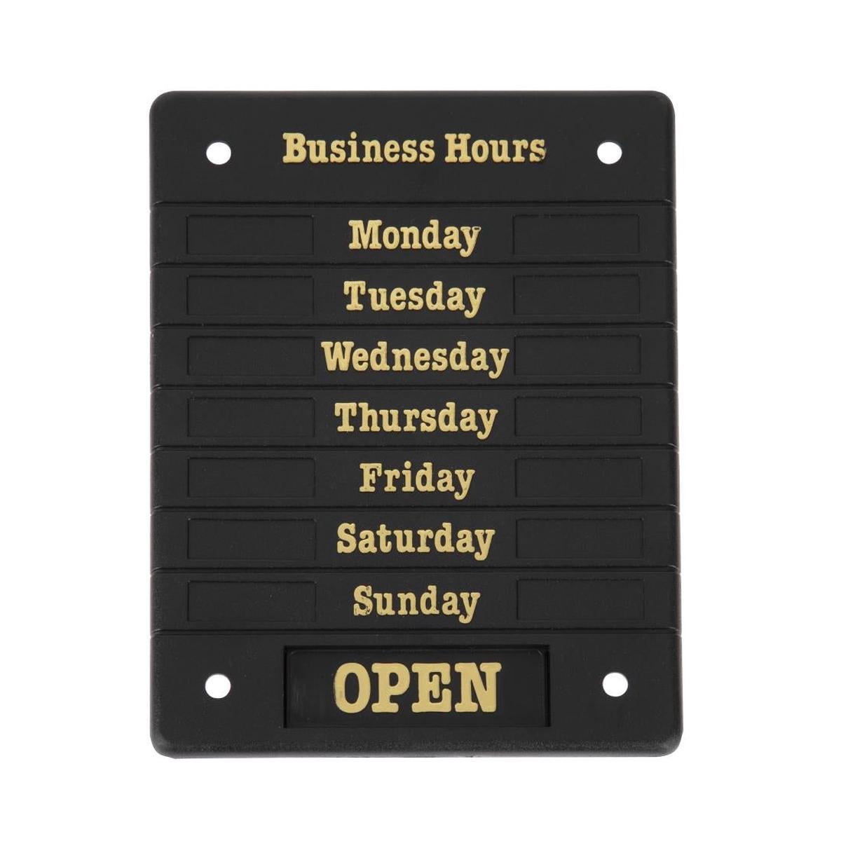 Beaumont Adjustable Opening Hours Display – DL226