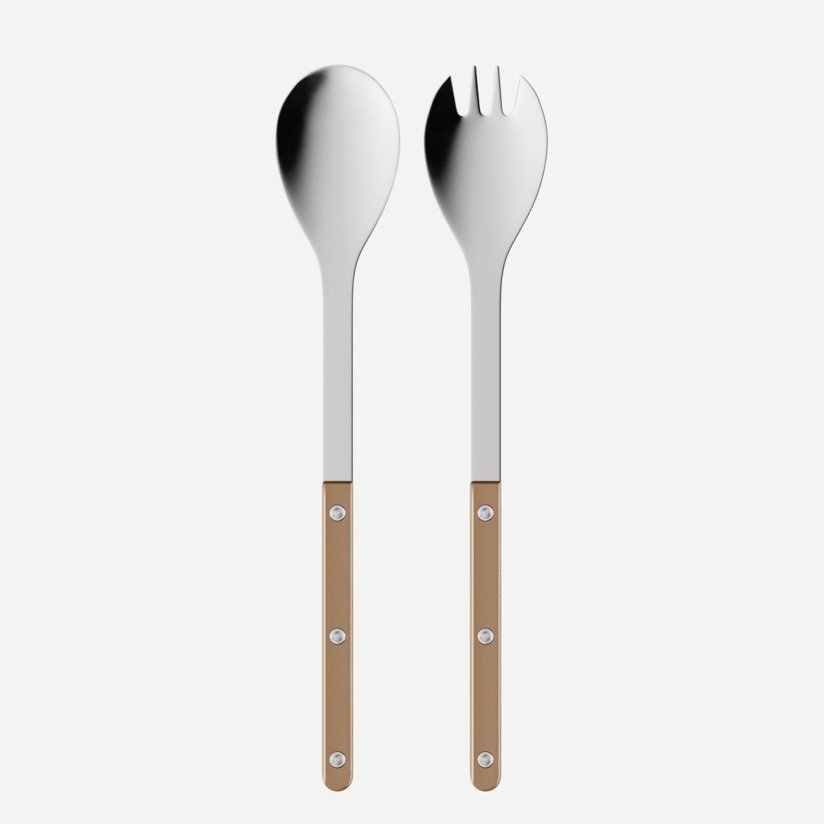 Bistrot Pearly, Caramel – Salad cutlery set
