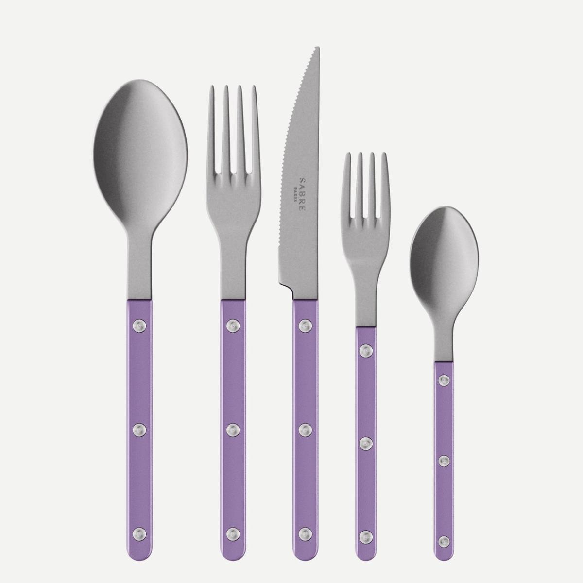 Bistrot Vintage Pearly, Purple – 20 pieces cutlery set