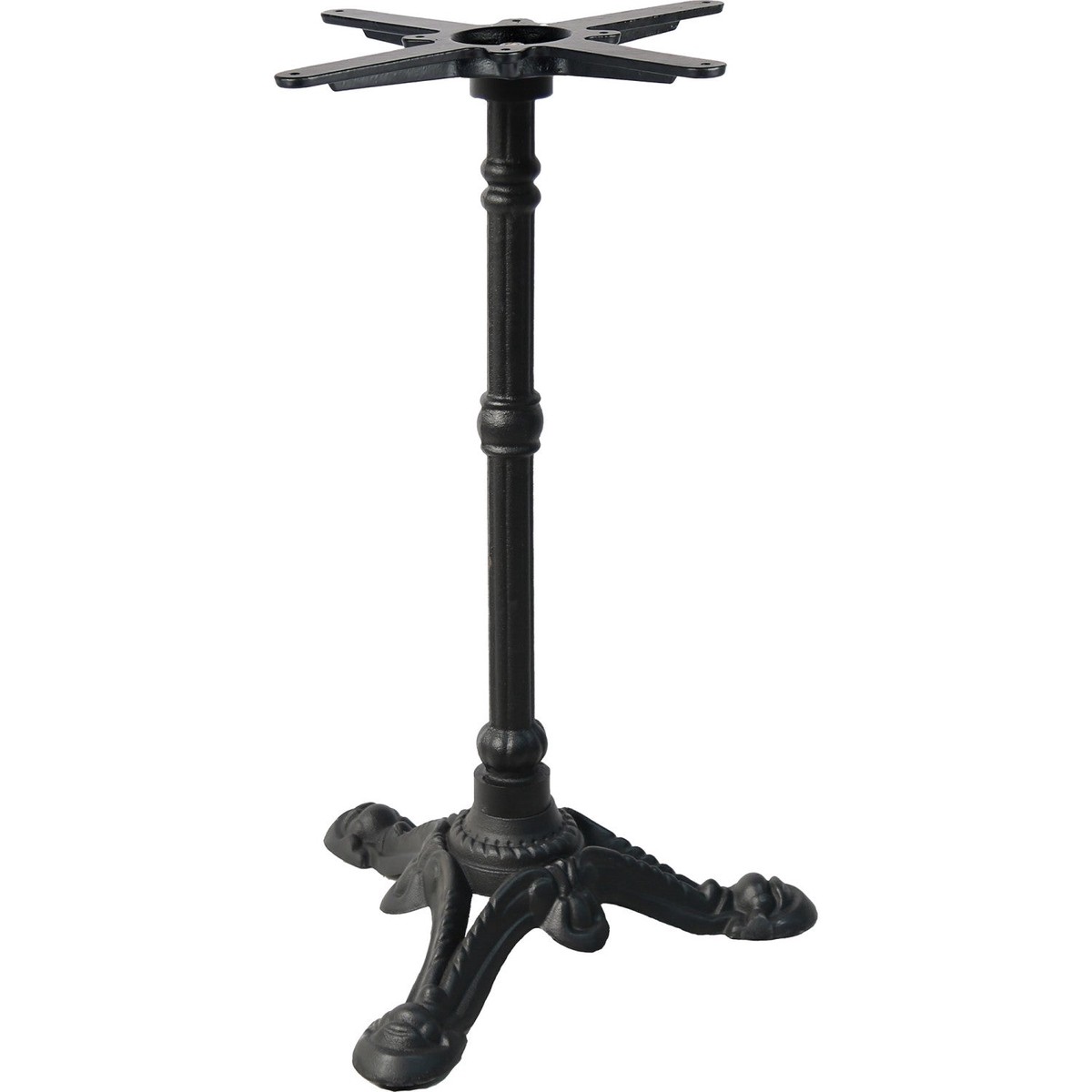 Black Cast Iron Table Base Tri-Leg 470x720mm | A082