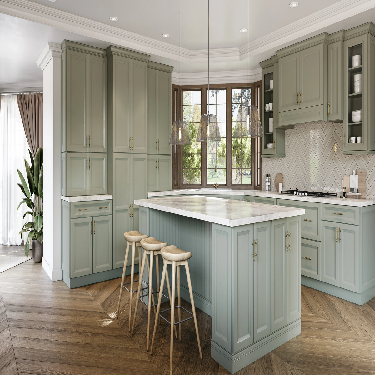 CK – English Sage Cabinets