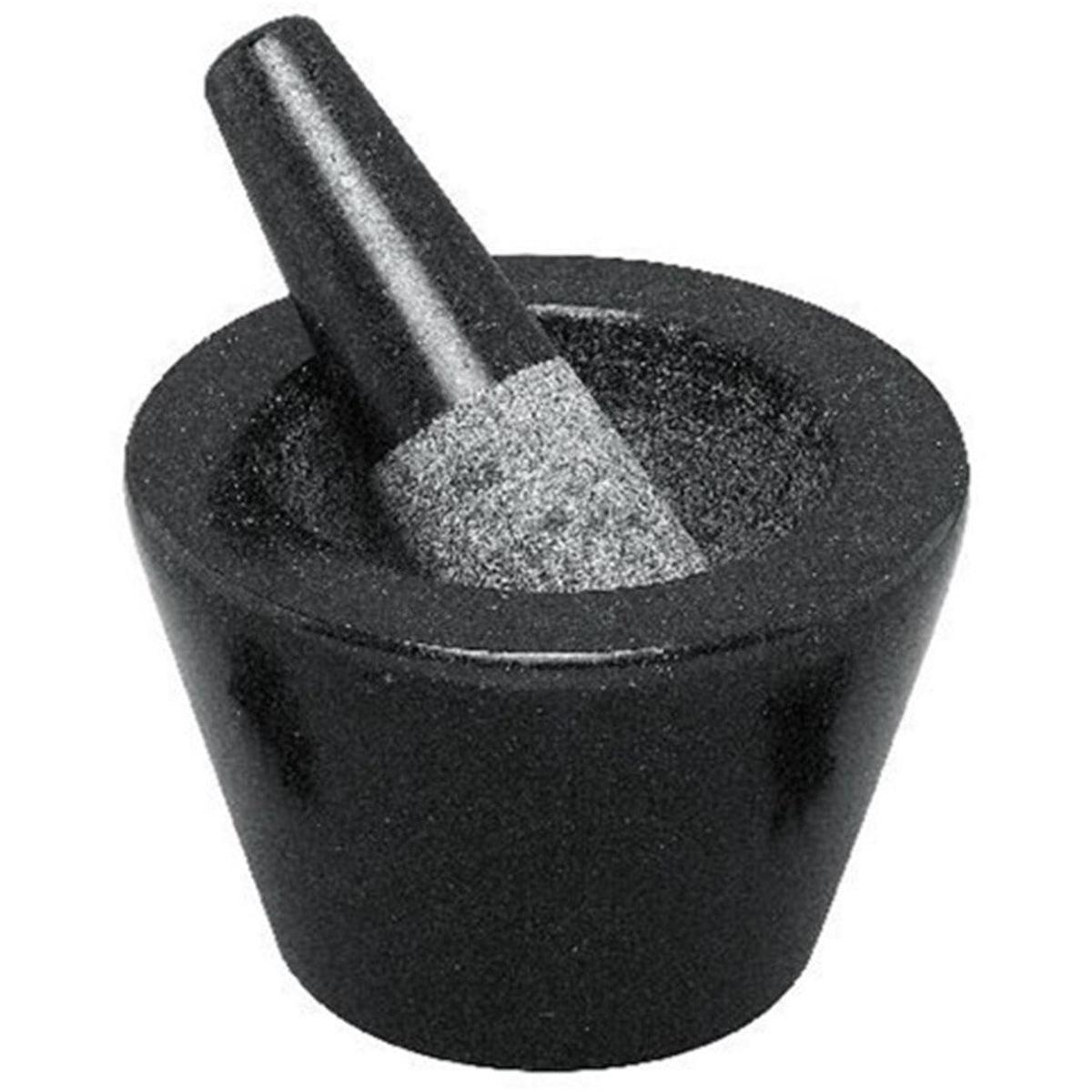 Conical Mortar And Pestle 13cm – Black